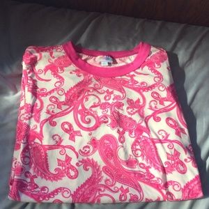 Pink paisley shirt